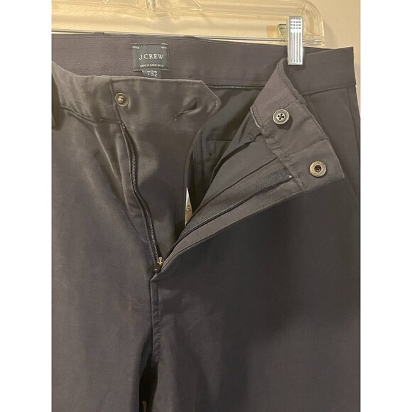 J. Crew 770 Mid Weight Tech Pants Mens 35 x 32 Navy Blue Stretch 5-Pocket - Picture 6 of 11